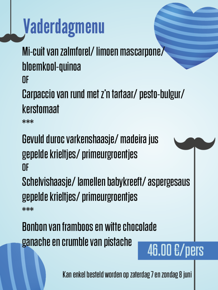 Vaderdag menu